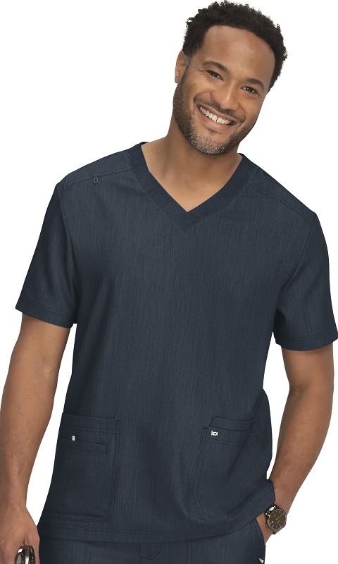 Free To Be koi Next Gen Men's Scrub Top - Image 7