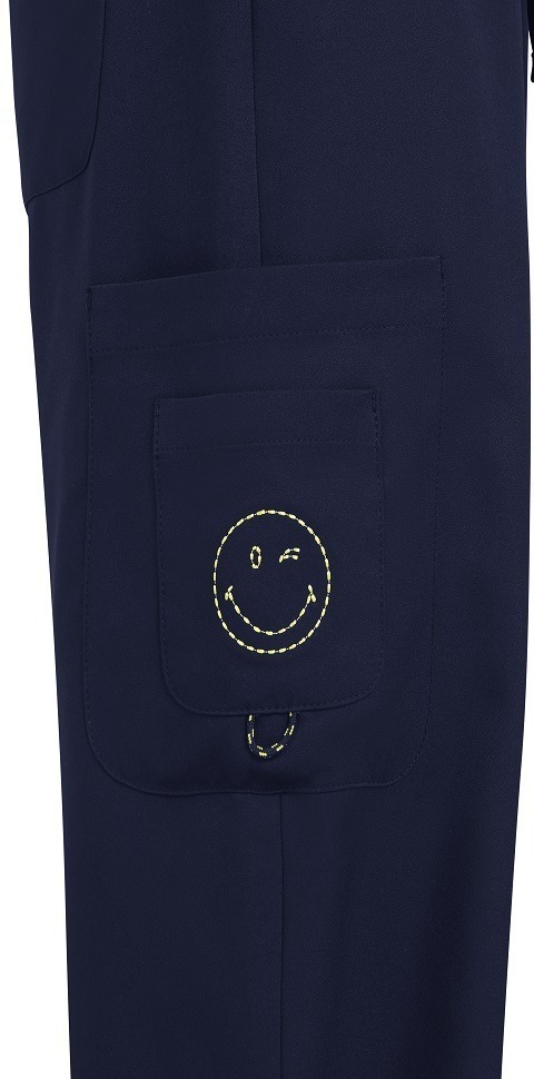Jubilant koi Smiley World Women’s Scrub Pants - Image 2