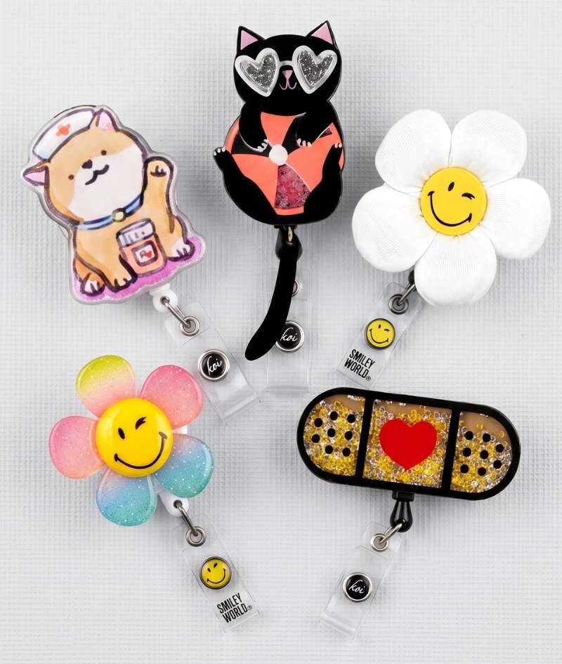 Accessorize your scrubs with these cute ID badge reels from koi Scrubs South Africa