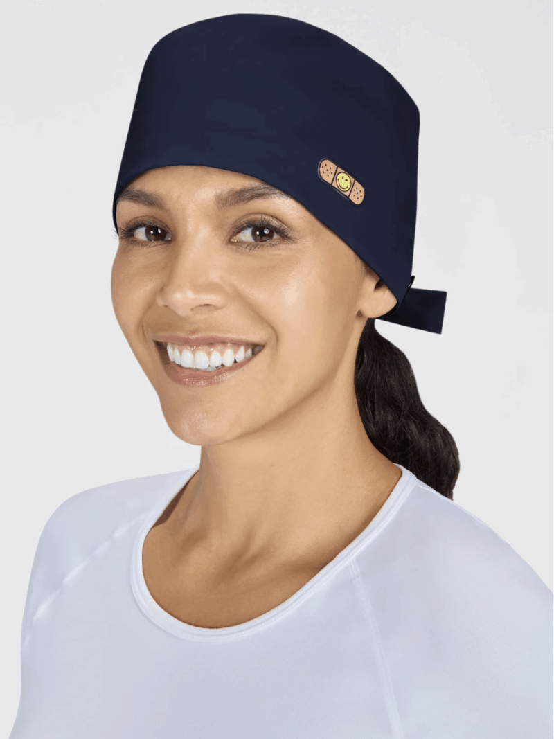 koi Smiley World Surgical Theatre Cap - Navy