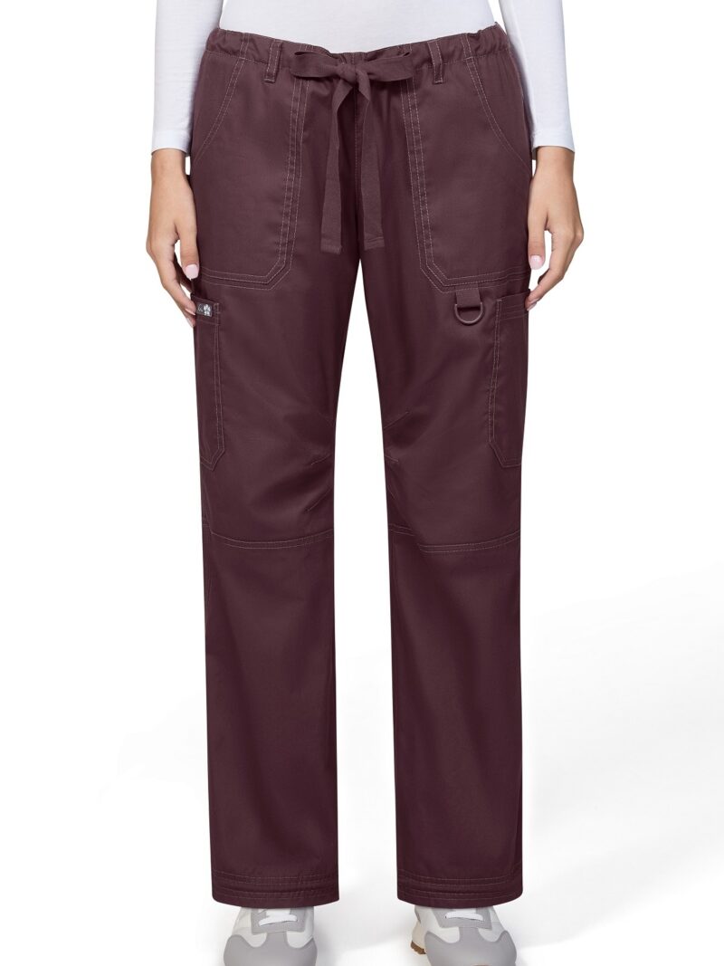 Best-selling koi Classics Lindsey Cargo scrub pant for ladies with drawstring waist and adjustable cinch at hem